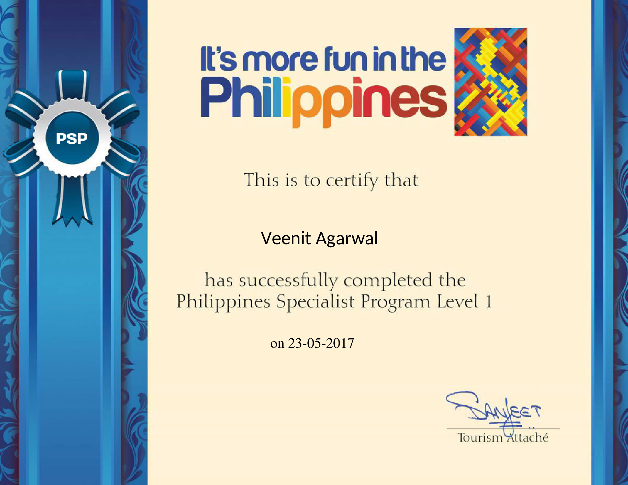 Philippines-Certificate